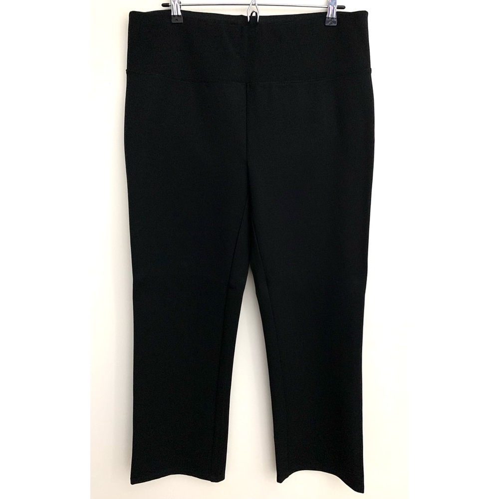 Soft Surroundings • L • Ponte Knit Pull On Black Pants